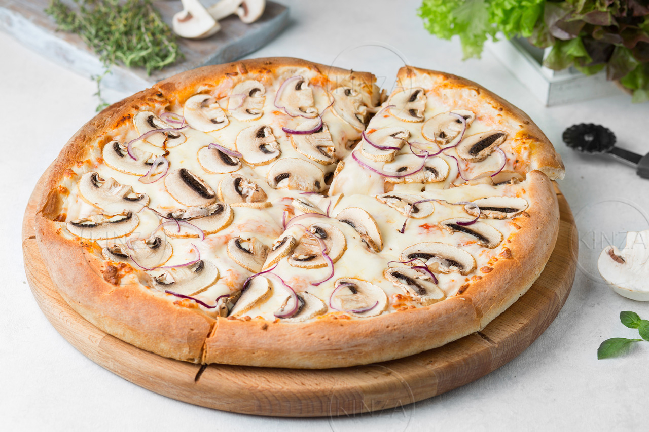 грибная пицца со сливочным соусом рецепт фото 47